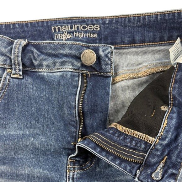 Maurices Everflex High Rise Skinny Jeans Women’s Size 10S - Picture 8 of 9